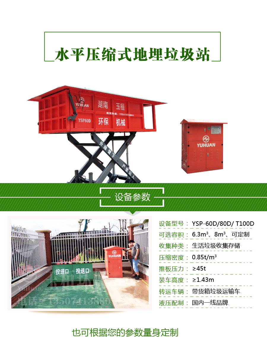 環衛垃圾設備新選擇 地埋式垃圾壓縮站與水平式垃圾壓縮箱，免費安裝助力物業管理升級